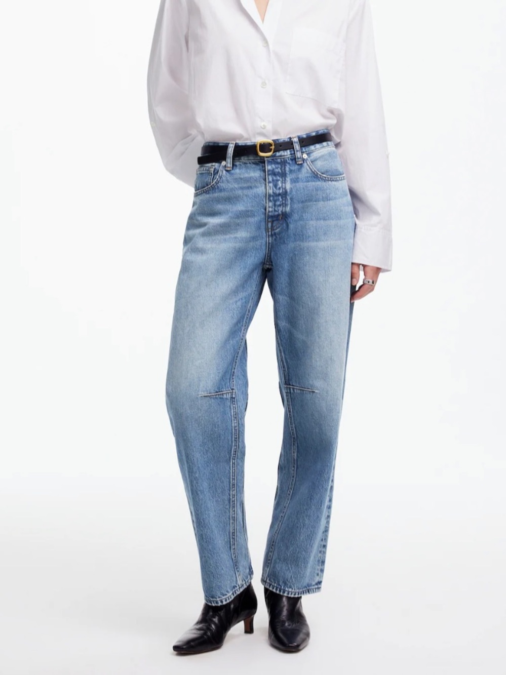 Madewell The Darted Barrel Leg Jeans Size 29